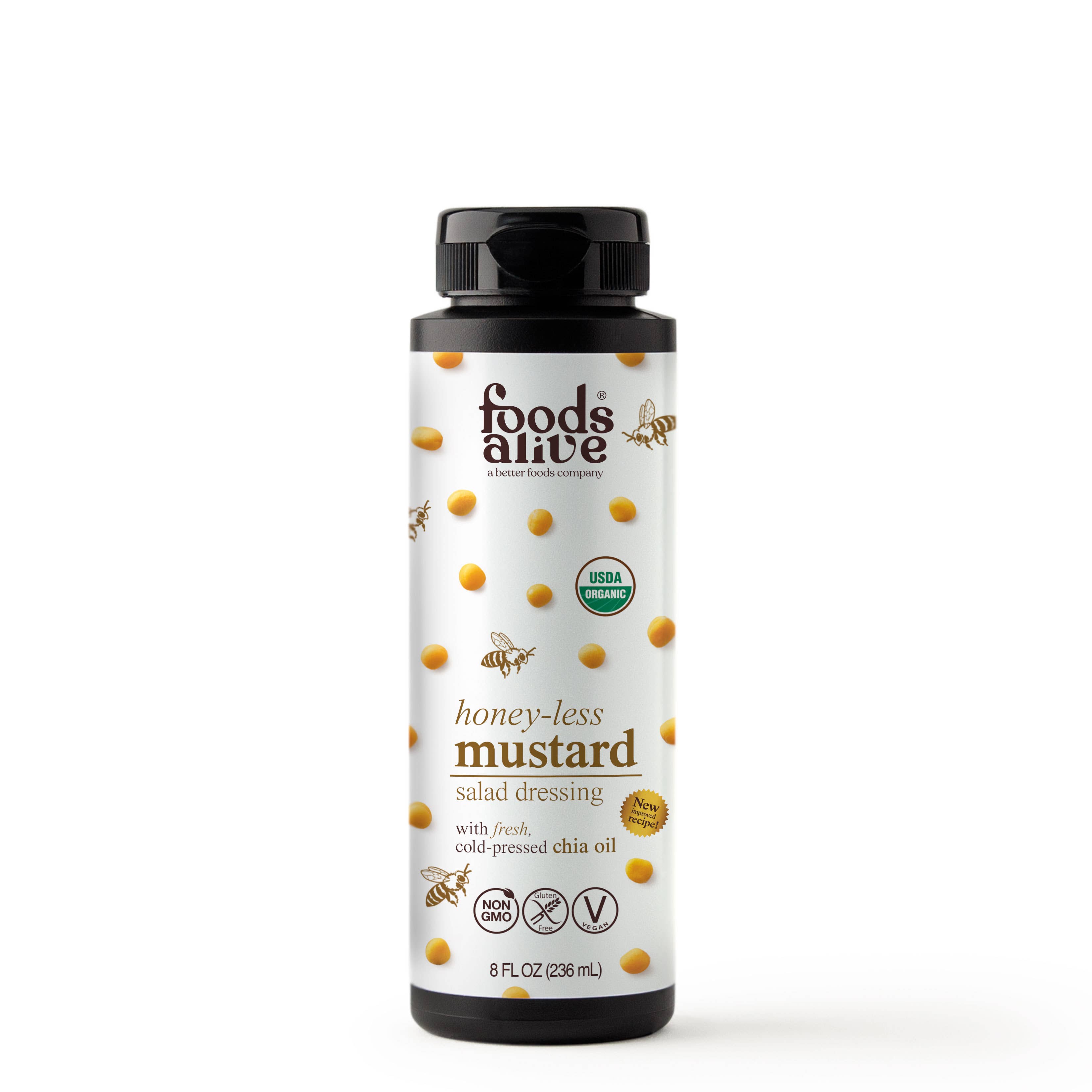Foods Alive - Wholesale Salad Dressing - Honey-less Mustard Salad Dressing - Organic3