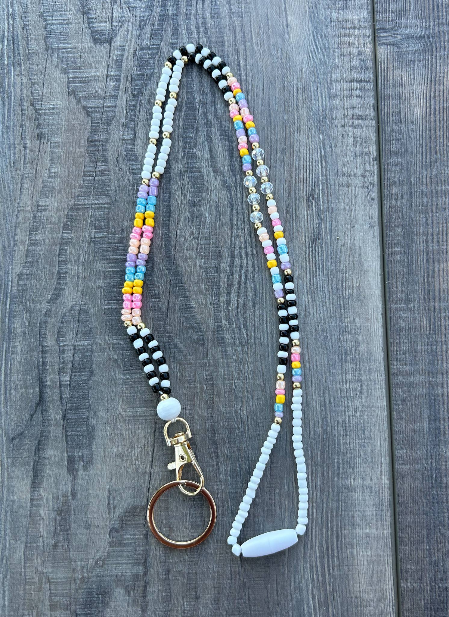 JILLIAN INK LLC - Wholesale Lanyard - Women's - Seed Bead Lanyard with Breakaway Clasp2