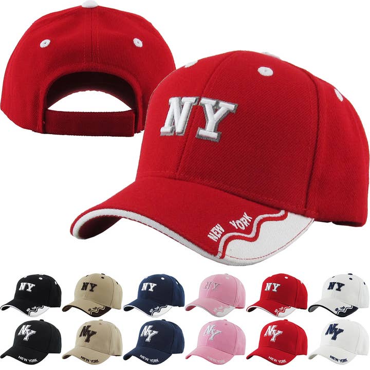 CAPPELLO REGOLABILE IN VELCRO NY PER BAMBINI per la vendita all'ingrosso da parte di KBETHOS