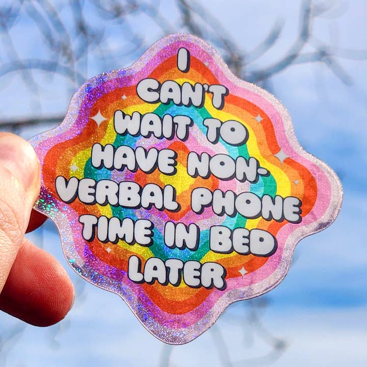 Luxe Trauma - Wholesale Sticker - Phone time sticker glitter rainbow hydroflask planner