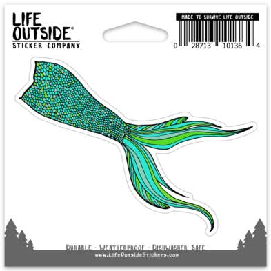 Life Outside Sticker Company - Wholesale Sticker - Mermaid Tail Sticker
