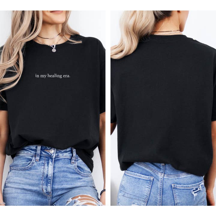 in my healing era. Shirt, Black Tee for wholesale by Hunter Kouture