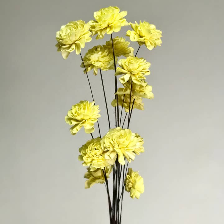 Wilco Home - Wholesale Artificial flowers - 15-Stem Handmade Sola Marigold Drop-In Bouquet1
