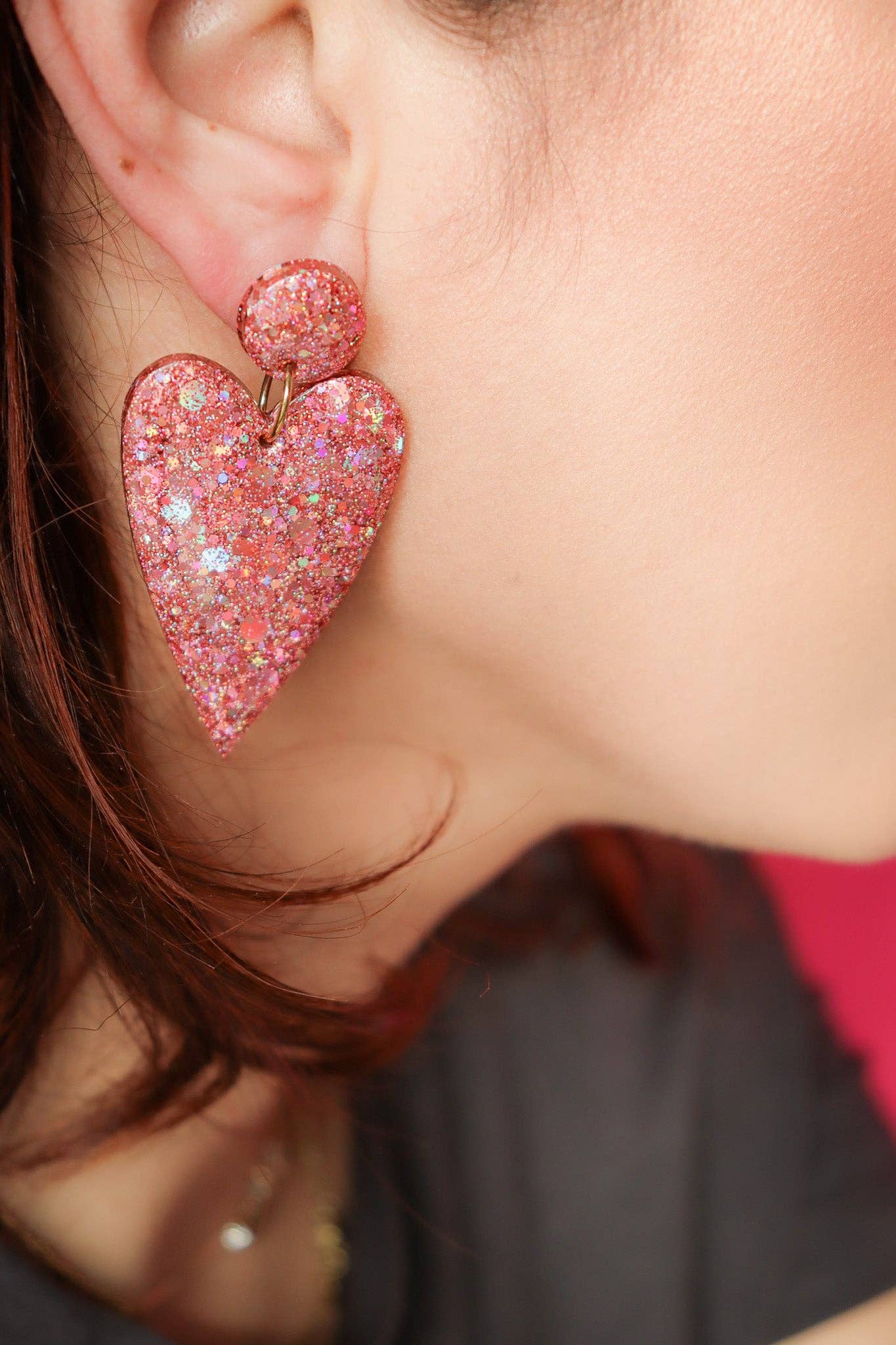 CG Home - Wholesale Dangle Earrings - Claire Peach Gold Earrings1