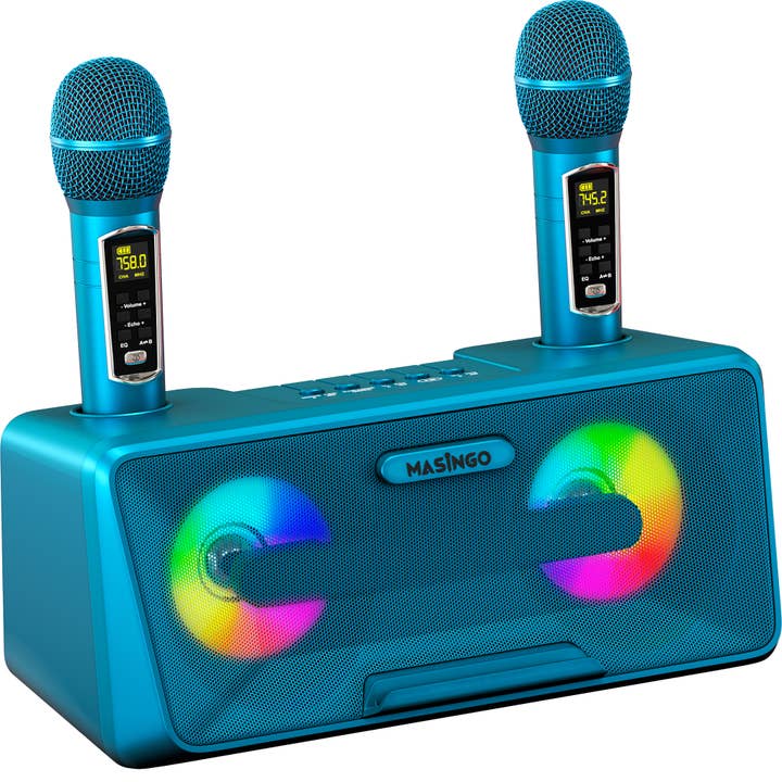 Masingo - Wholesale Speakers - MASINGO Portable Karaoke Machine with LED Lights - Presto G2