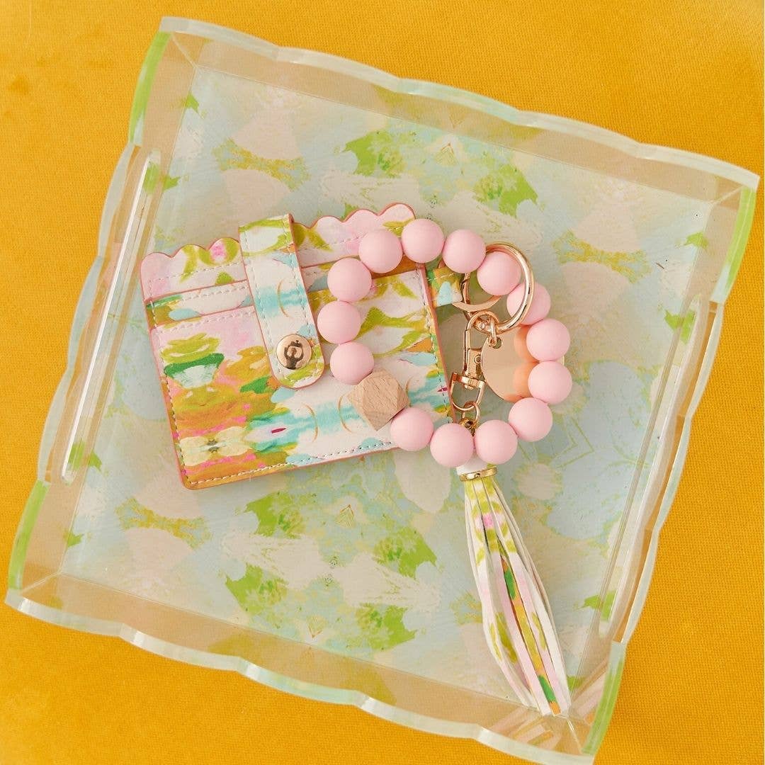 Laura Park Designs - Wholesale Decorative Tray - Elephant Falls Scalloped Tray Small1