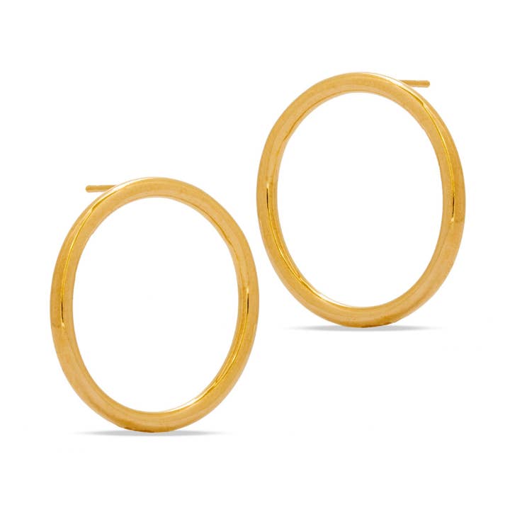 Moderne Muse Circle Ohrringe für den Großhandel von Loffie Jewelry