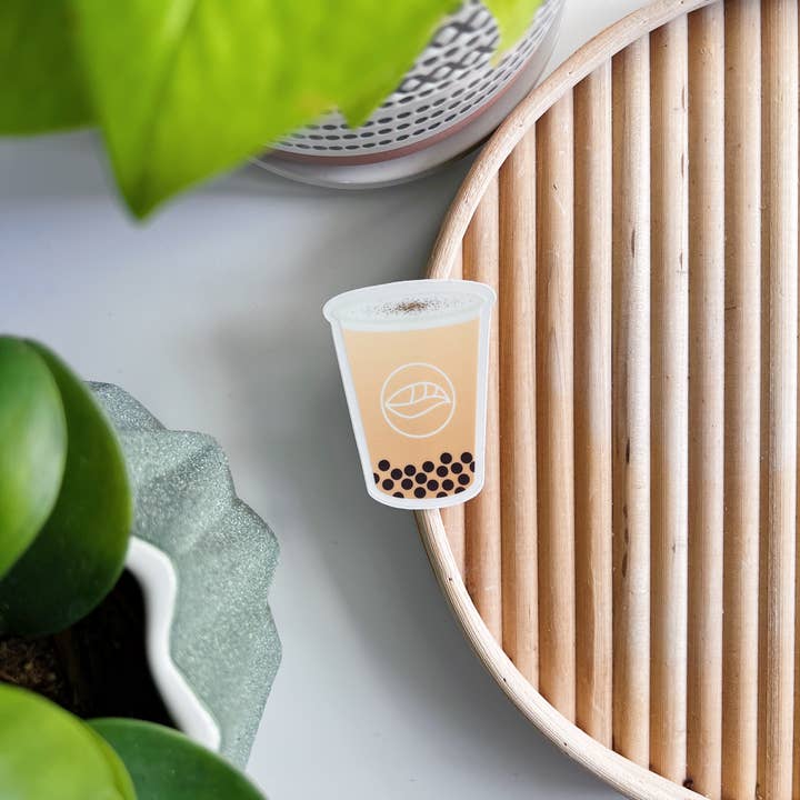 Matcha Paper Co. - Wholesale Sticker - Gradient Boba Clear Vinyl Stickers3