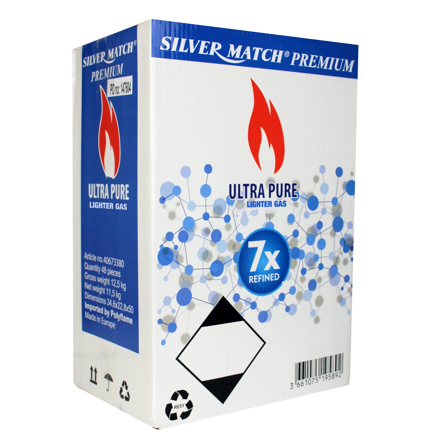 Champ by Polyflame – Isqueiro por atacado – SILVER MATCH Botijão de Gás Premium Ultra Puro3