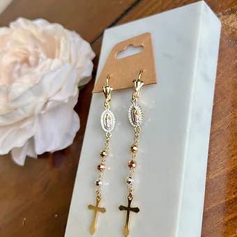 Rose Mary Earrings for wholesale by Beyond Blessed