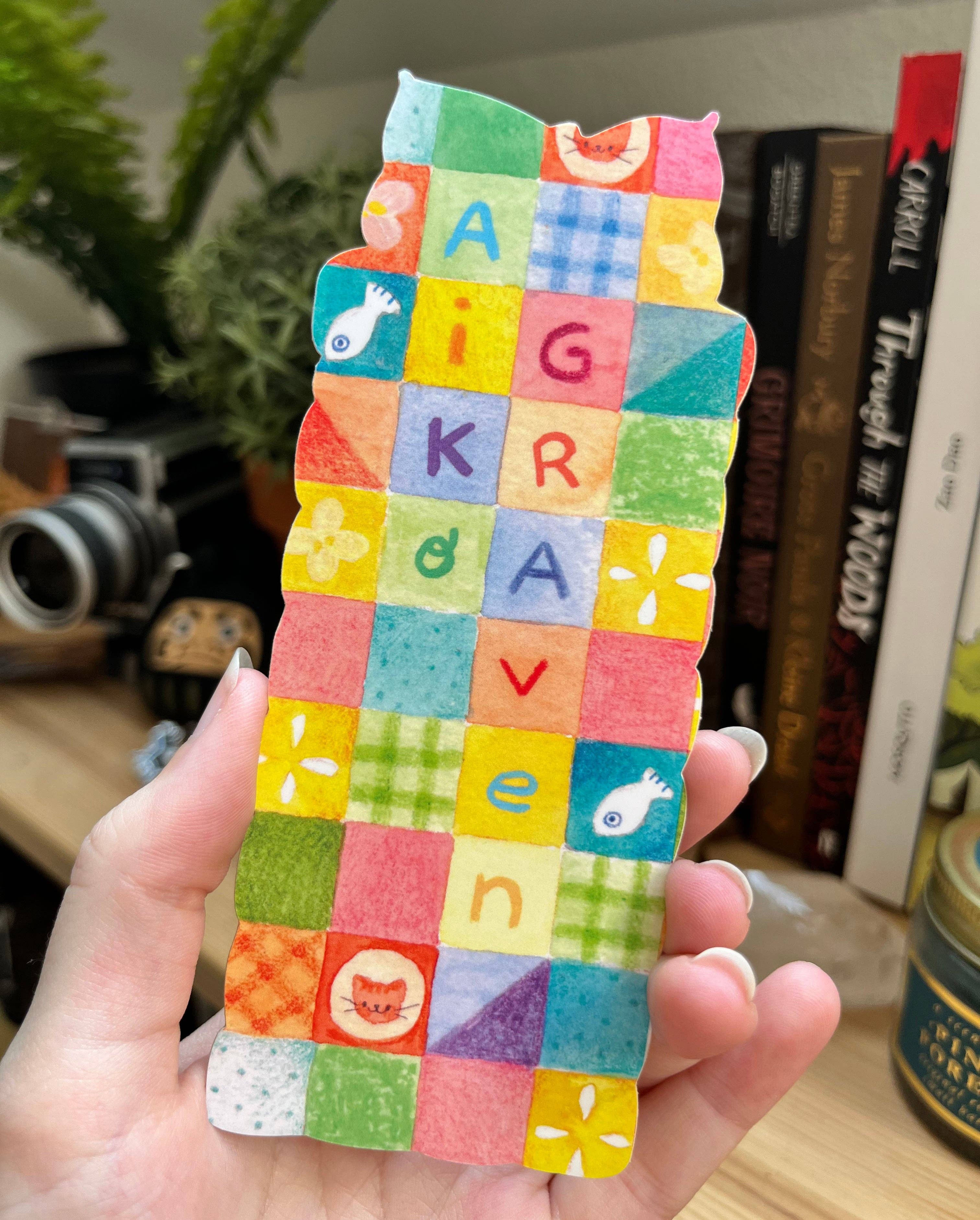 Aiko Graven - Wholesale Bookmark - Sleepy cat | Die cut Bookmark1