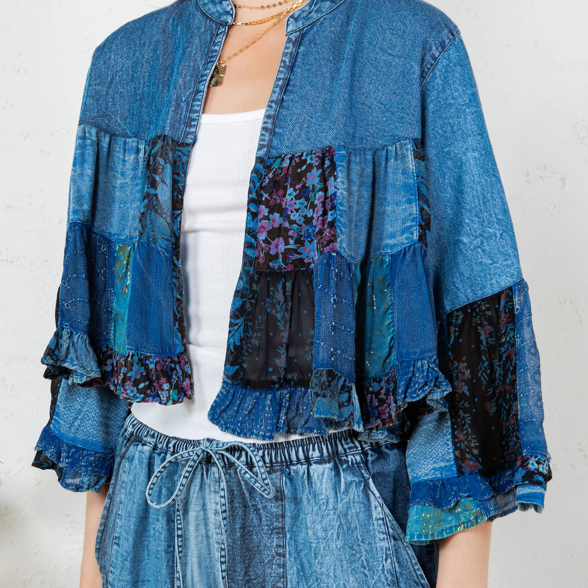 Young Threads - Wholesale Kimono - Women's - Boho Kimono Shrug with Bell Sleeves - New3