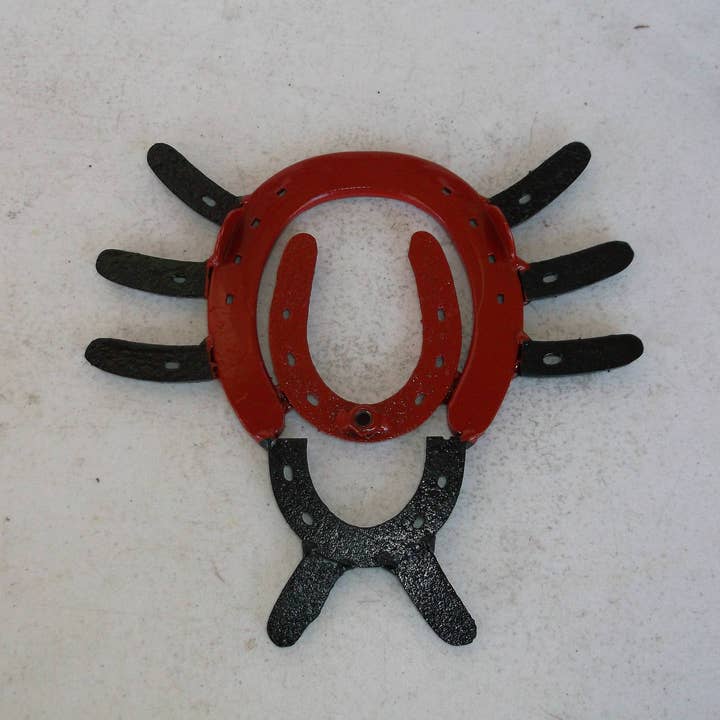 Creations Welded - Wholesale Garden/Lawn Stake - Lady Bug Horseshoe Garden Art, Garden Stake, Metal Yard.3
