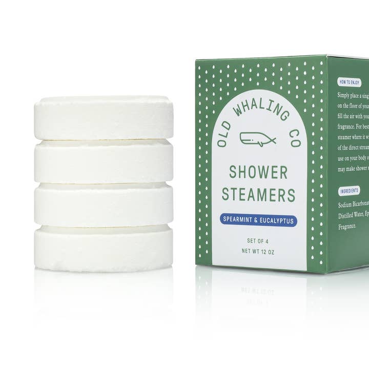 Douchestomers met Spearmint & Eucalyptus voor wholesale door Old Whaling Company