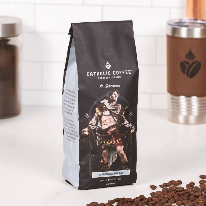 St. Sebastian Cold Brew Coffee for wholesale by Catholic Coffee