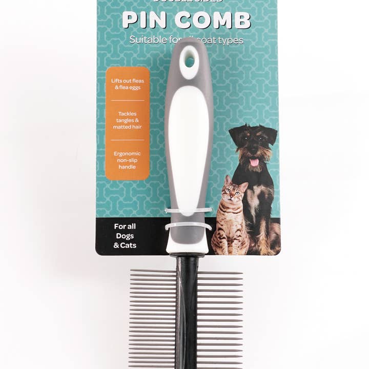 Precious Tails - Wholesale Pet Grooming Aid - Dog - Precious Tails Double Sided Pin Comb8