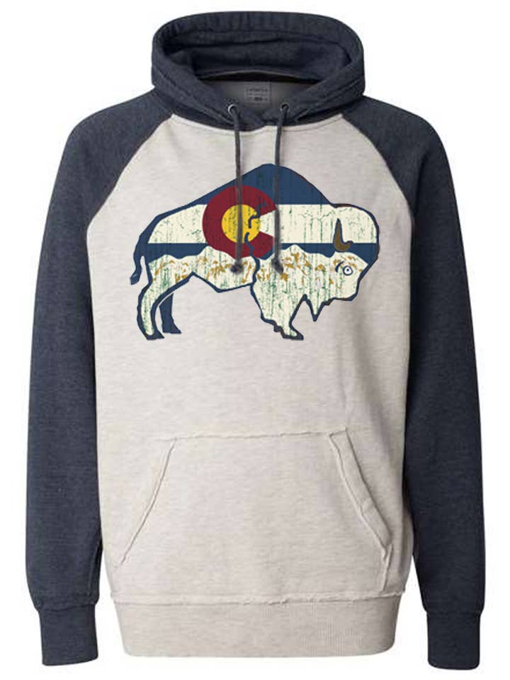 S.L. Revival Co. - Wholesale Hoodie - Unisex - Colorado Buffalo Hippy Hoodie2