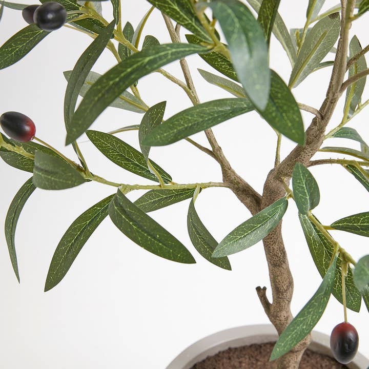 CG Hunter - Wholesale Artificial Plant - Artificial Olive Topiary Tree with Mediterranean Pot