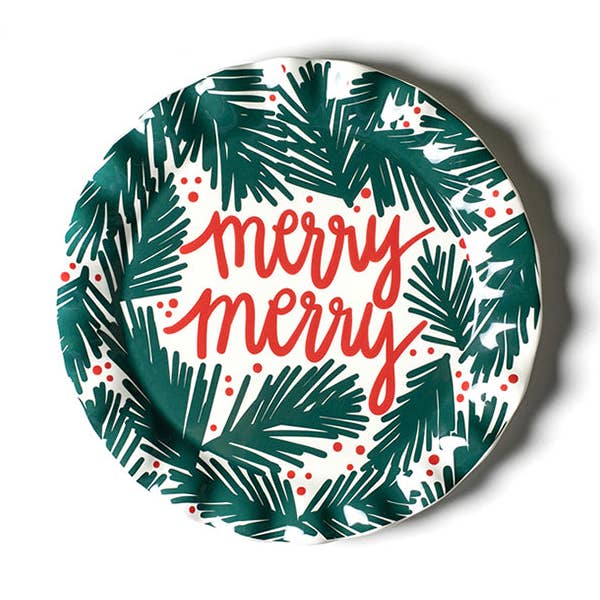 Balsam Ruffle Round Platter for wholesale by Coton Colors