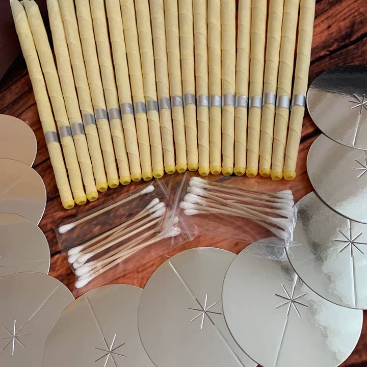 Stilnati - Wholesale Tapered Candle/Candlestick - 40 Pcs Ear Wax Removal Beeswax Candles Ear Candles Handmade 1