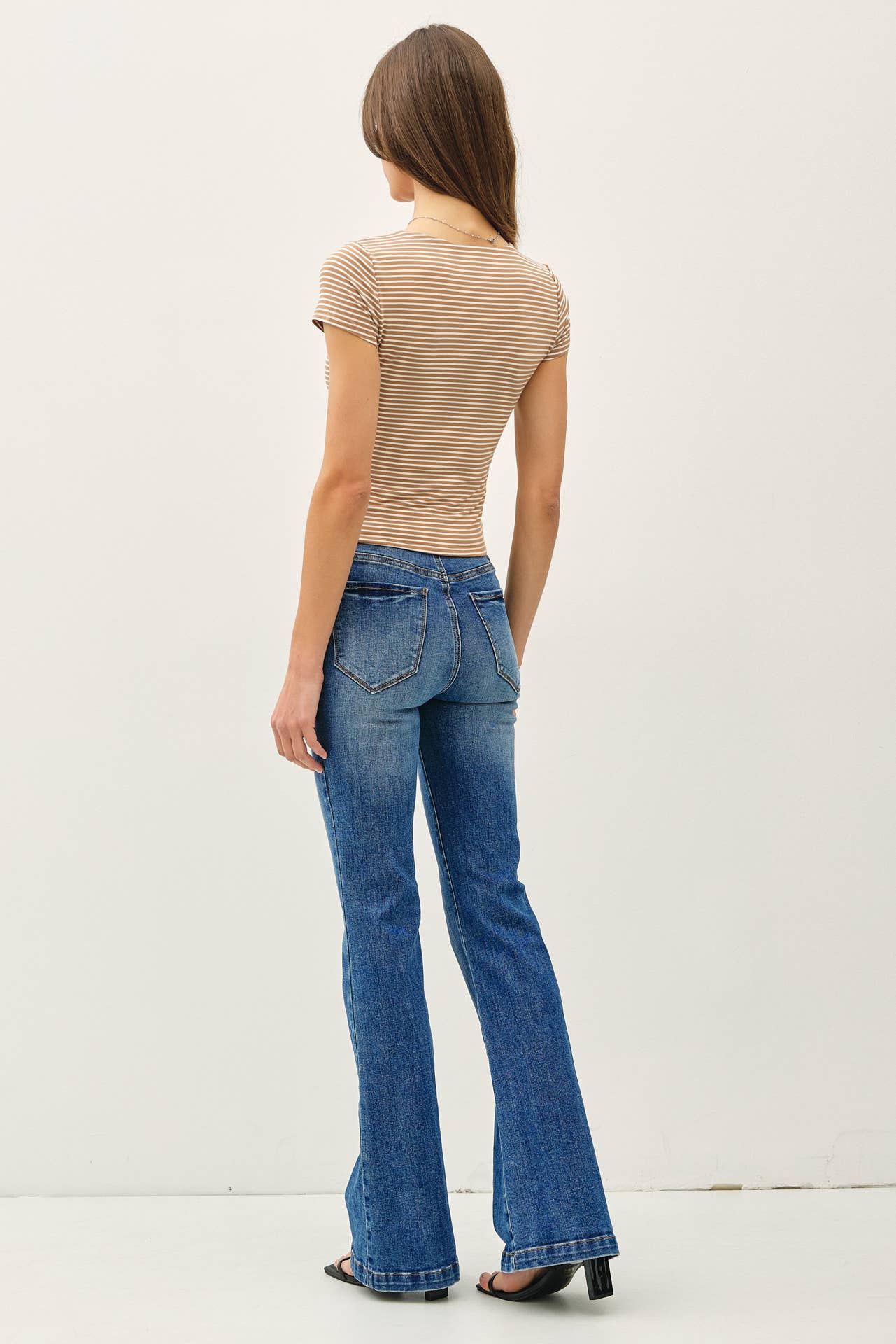 Be Cool - Wholesale Knit Top - Women's - ULTRA SOFT DOUBLE LINED STRIPED SQUARE NECK TOP 6