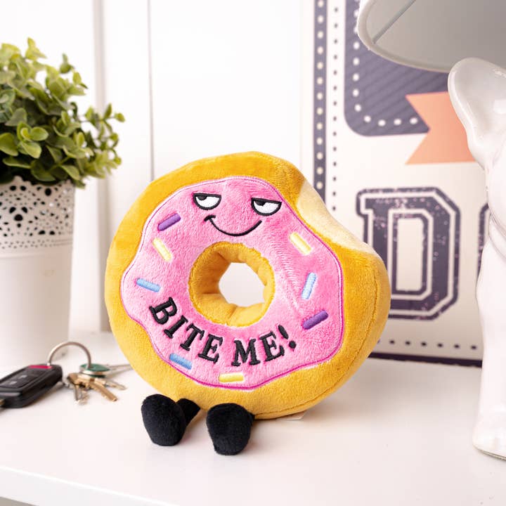Punchkins - Wholesale Stuffed/Plush Toy - Kids & Baby - Cute Pink Donut Plush Funny White Elephant Gift Toy Stuffed