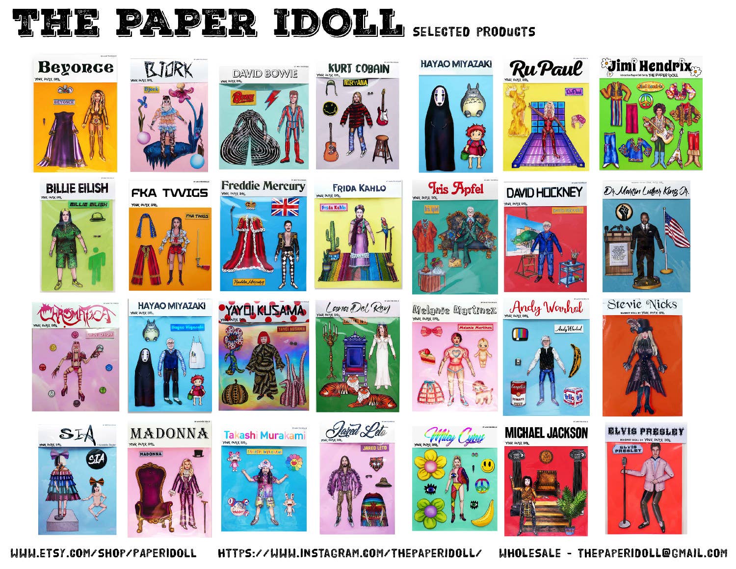 THE PAPER IDOLL - Wholesale Magnet - Miley Cyrus magnet, celebrity merch, Miley Curus fan gift6