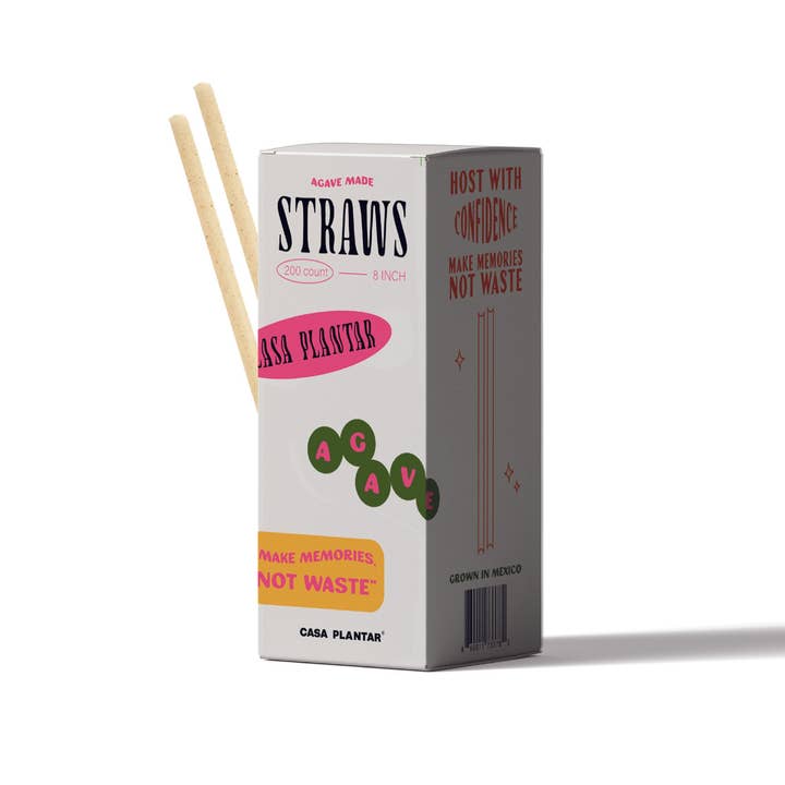8" Standard Straw - 200 count for wholesale by Casa Plantar