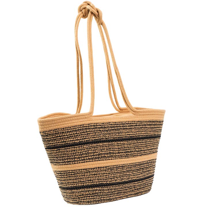 Magid – Großhandel Tragetasche – Damen – Magid Natürliche Baumwolle Geflochtene Knoten Schulter Geflochtene Tasche10