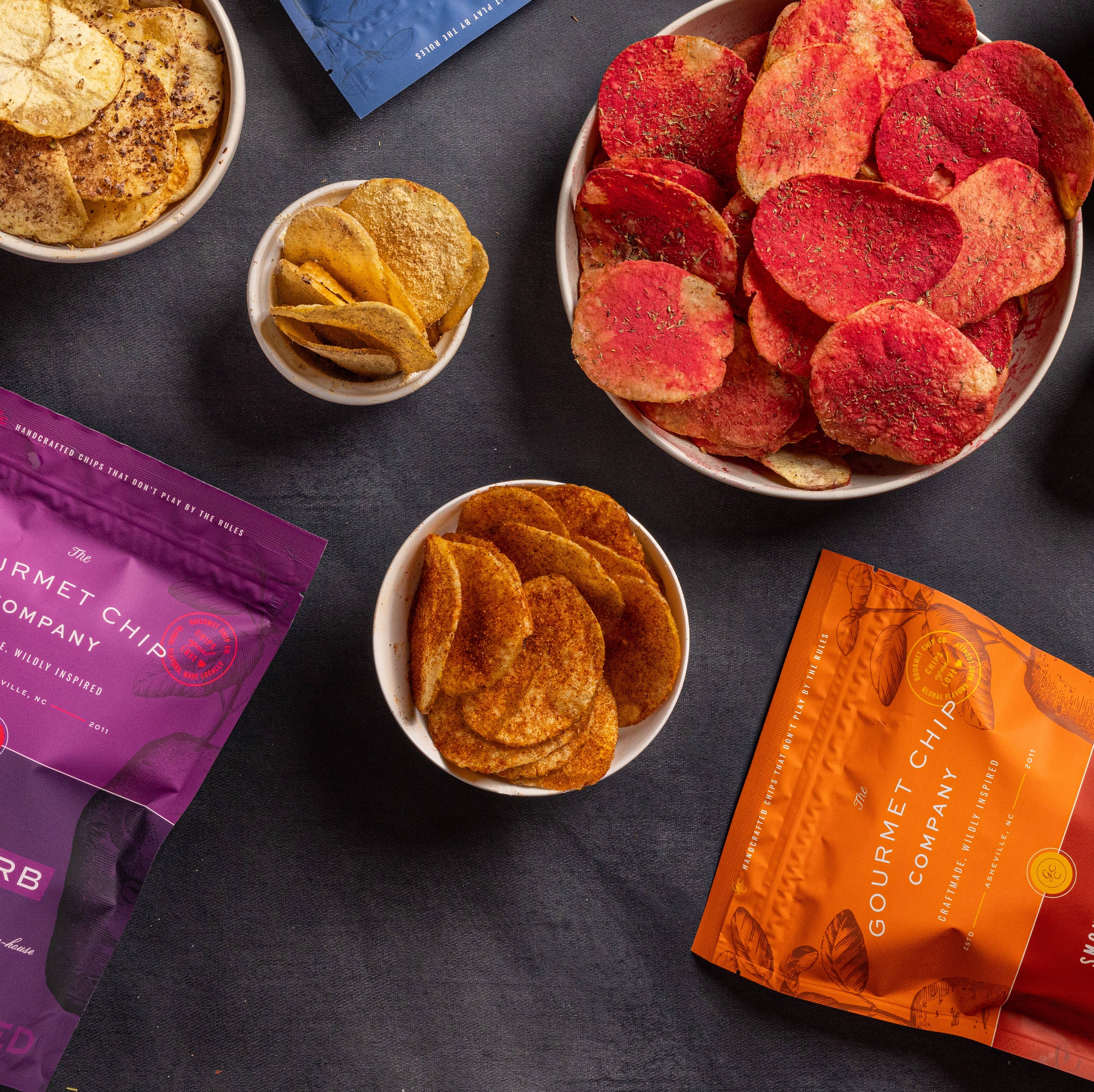 The Gourmet Chip Company - Wholesale Chips - Pisgah Wild Herb Thick Cut Potato Chips - Case of 123