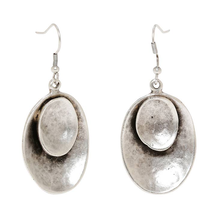 Handmade Pewter Earrings - 008-4008 for wholesale by Chanour
