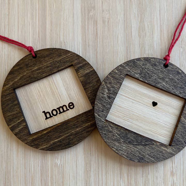 Colorado Wooden Ornament (Two Styles) for wholesale by Juniper & Spruce