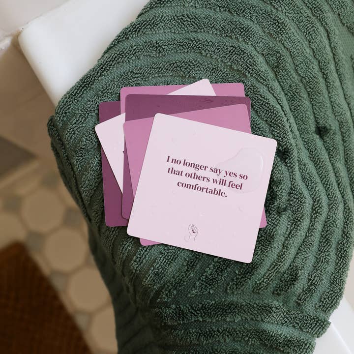 JaxKelly - Wholesale Bath & Body Set - Shower Affirmationâ„¢ Cards - Boundaries