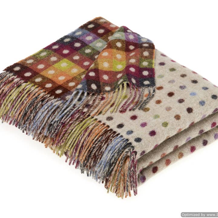 Bronte Moon - Wholesale Throw Blanket - Contemporary Windowpane, Multi-Spot and Multi-Ribbon Range