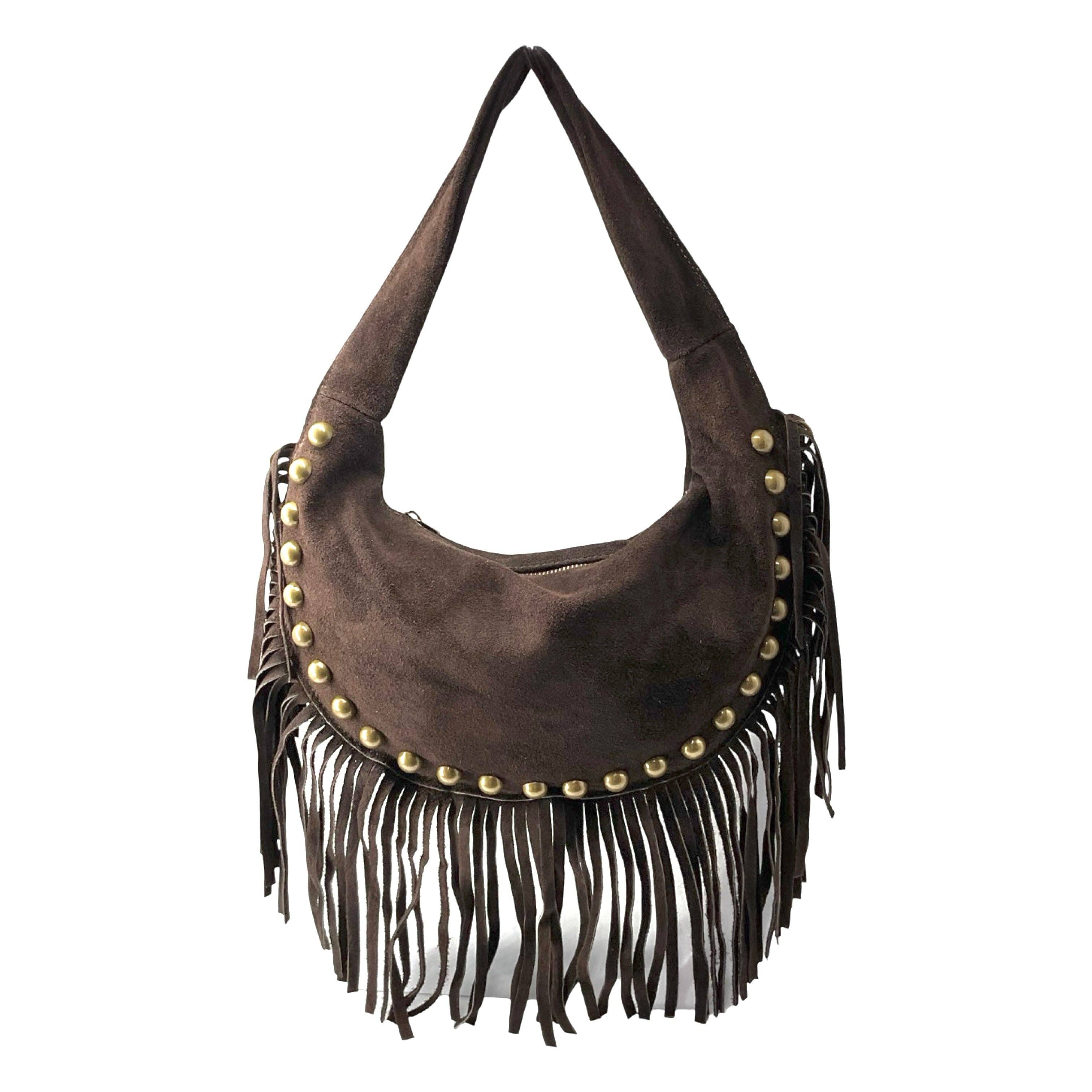 Louisa lee - Wholesale Shoulder Bag - Women's - ROCK SMALL SUEDE LEATHER SHOULDER BAG0