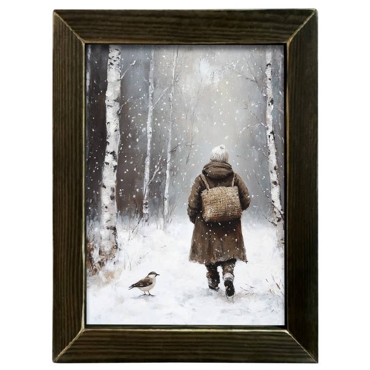 JanMichaels Art & Home - Wholesale Wall Sign - HMK752L Winter Walk1