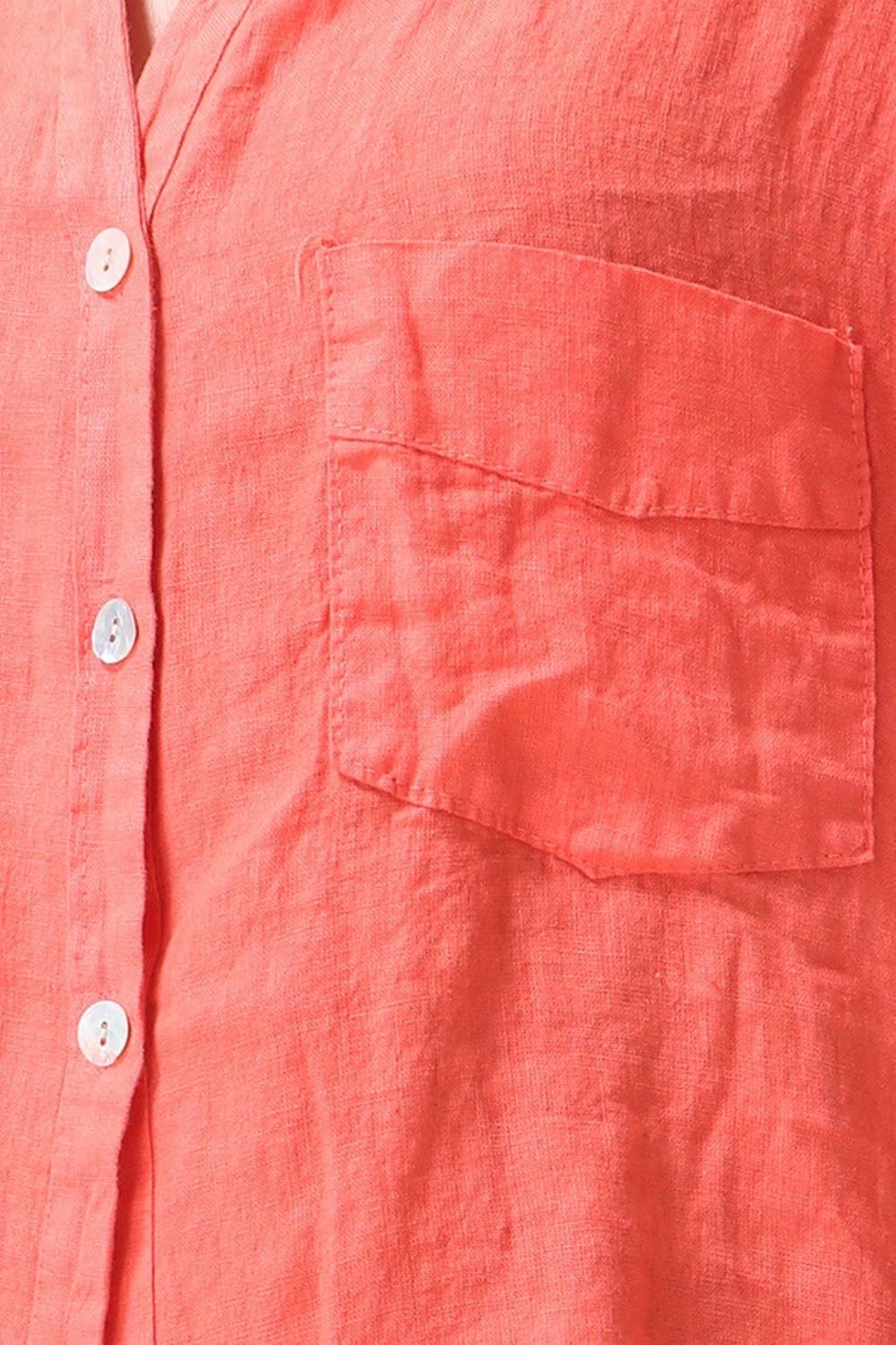 LÉA & LUC - Wholesale Button Down Shirt - Women's - 100% linen shirt REF.20174/52