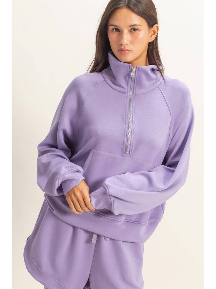 Half-Zip Collar Pullover for wholesale by HYFVE