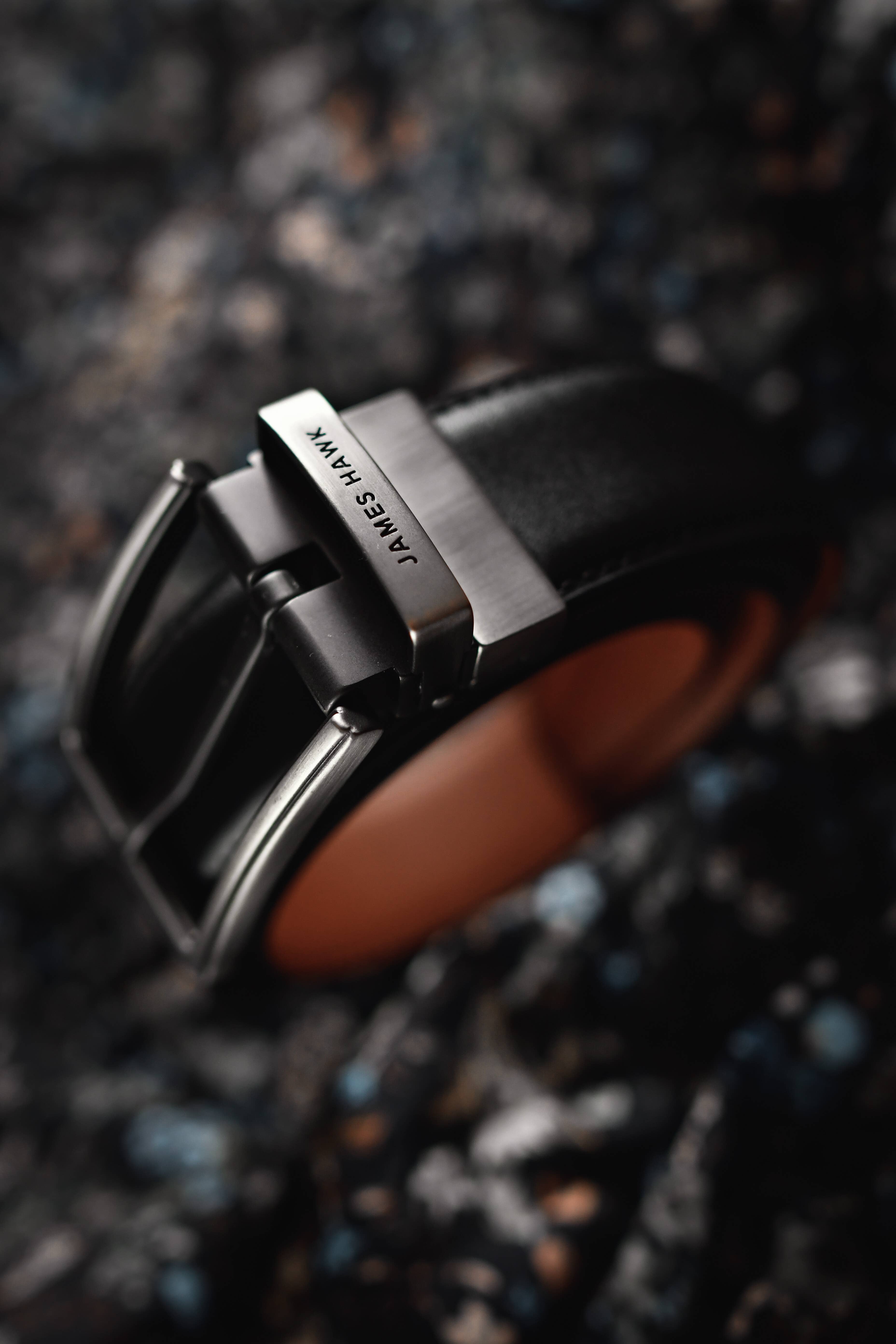 James Hawk - Venta al por mayor Cinturón - Hombre - Cinturón inteligente reversible de cuero para hombre con caja de regalo9