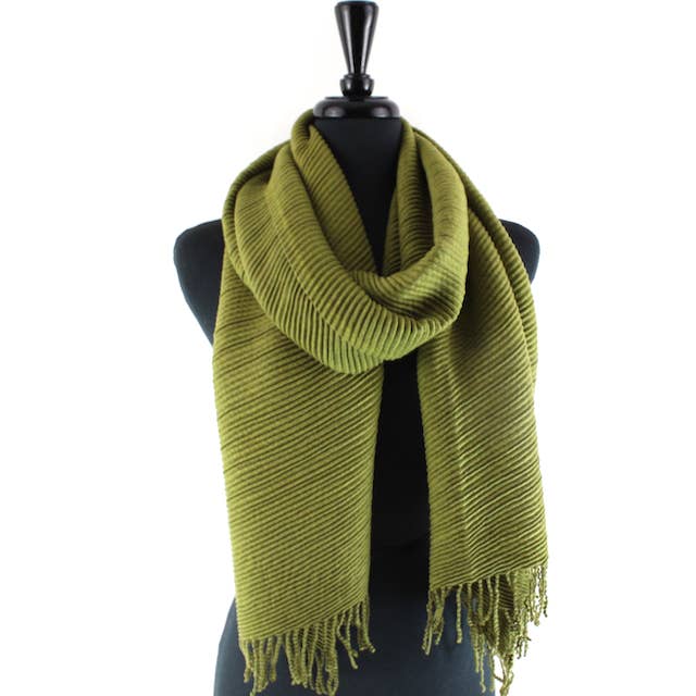 Pretty Persuasions - Wholesale Scarf - Women's - S23273 Ocean Morn Pleated Scarf