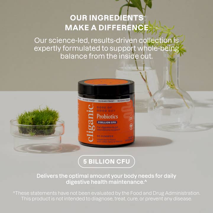 Cliganic - Wholesale Oral Supplement/Vitamin - Sugar-Free Probiotics Gummies6