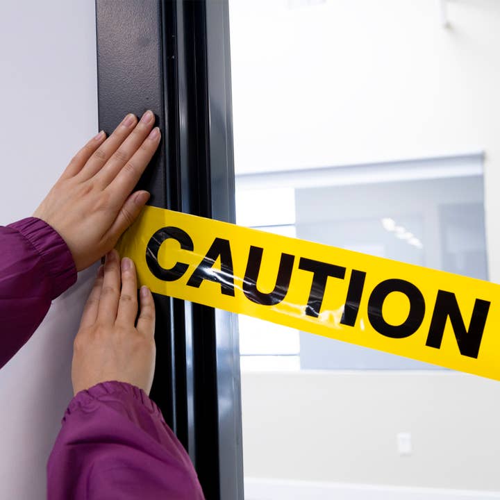 BAZIC Products - Wholesale Tape - 3" X 1000 Feet Yellow "Caution" Barricade Tape