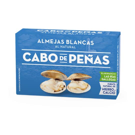 Gourmet World B2B - Wholesale Fish/seafood - Clams Cabo de Peñas 6x120g