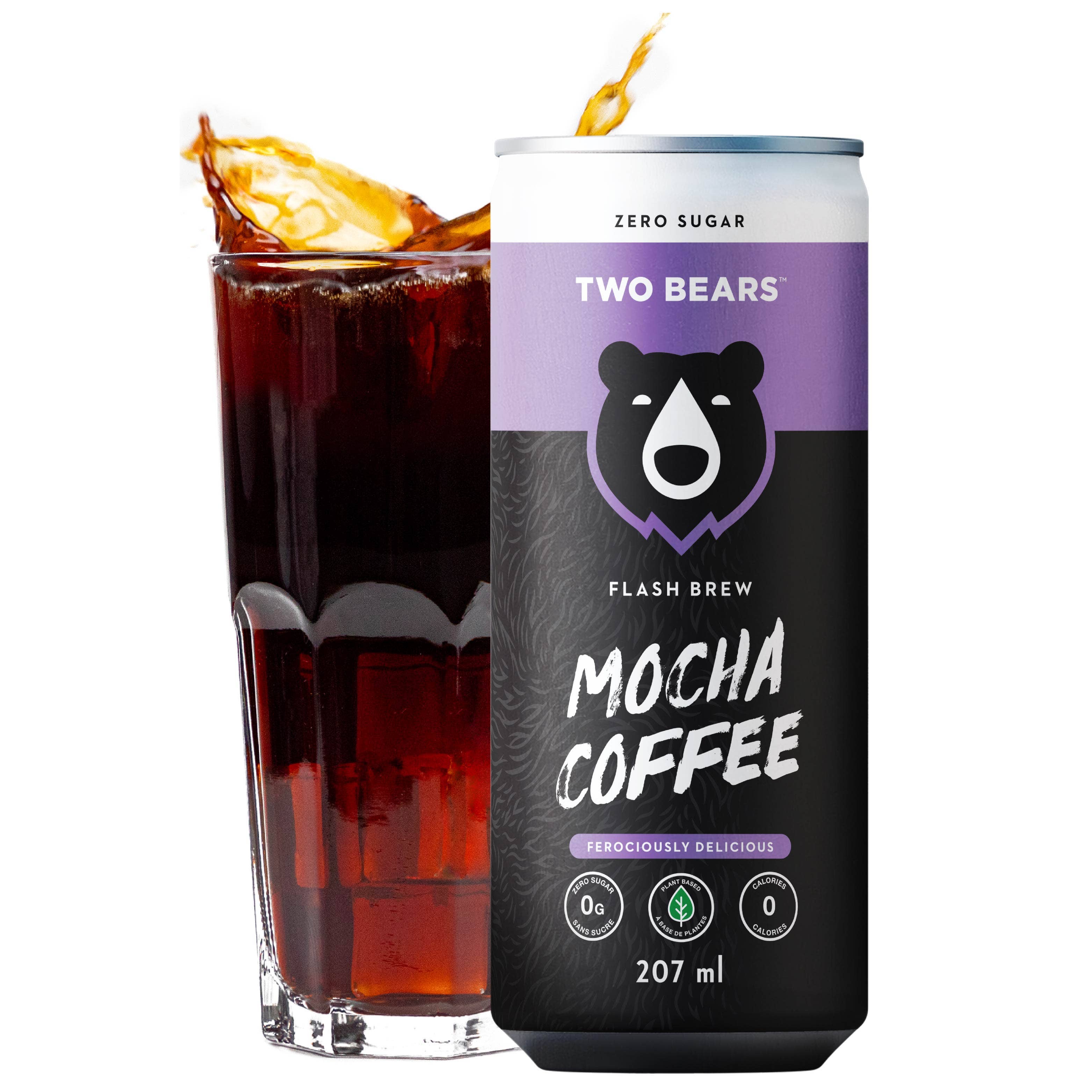 Two Bears - Venta al por mayor Café helado/infusiones frías - Café Flash Brew de Moca (207 ml)3