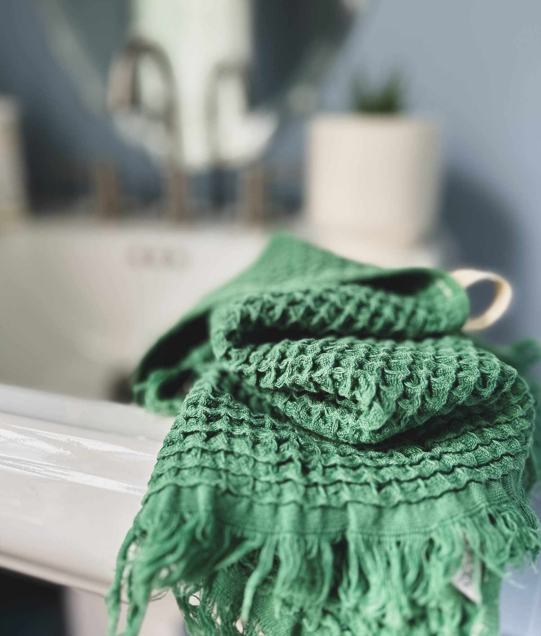 My Kitchen Linens - Wholesale Hand Towel - Set of 2 Waffle Towels for Bathroom1