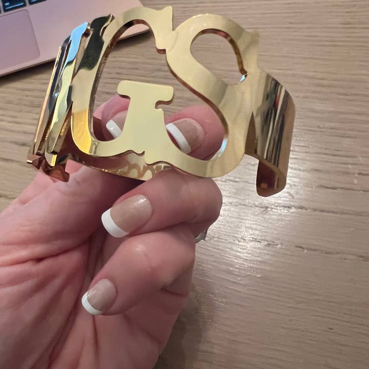 Steele Sloan Designs - Wholesale Bangle Bracelet - DAWGS Bangle Bracelets Tarnish Resistant All Caps -Go Dawgs3