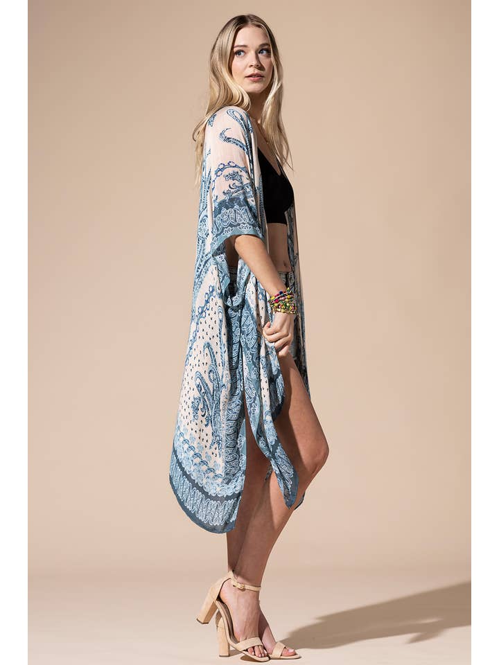 Mycenas Kimono Mykene Paisley de venta al por mayor en Faire