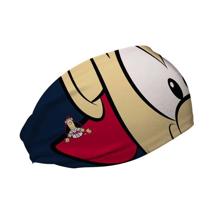 Braves Cooling Headband: Mascot Stare (Blooper) for wholesale by Vertical Athletics