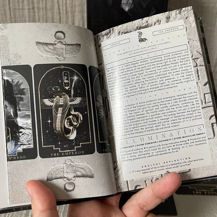 LevietateCo – wholesale Tarot cards – The Emerald Papyrus Tarot Card | Egyptian Symbology & Lore4