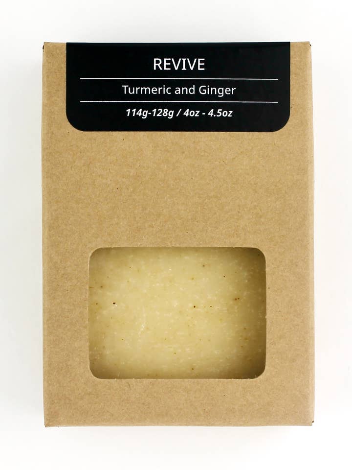 *MEILLEURE VENTE* Savon en Barre à l'Huile de Curcuma Gingembre Romarin REVIVE pour la vente par OLIVE NEST